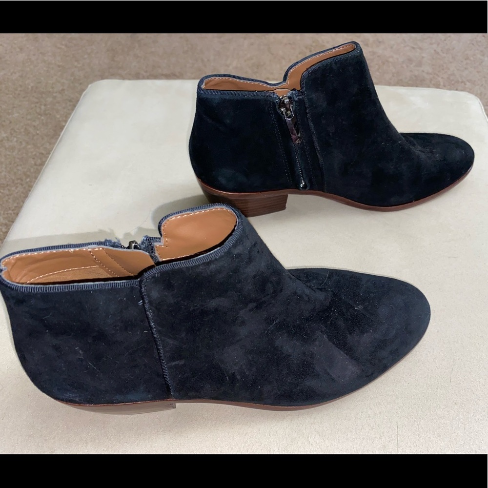 Sam Edelman Women’s Black Suede Ankle Boots Booties Size 7 Wide